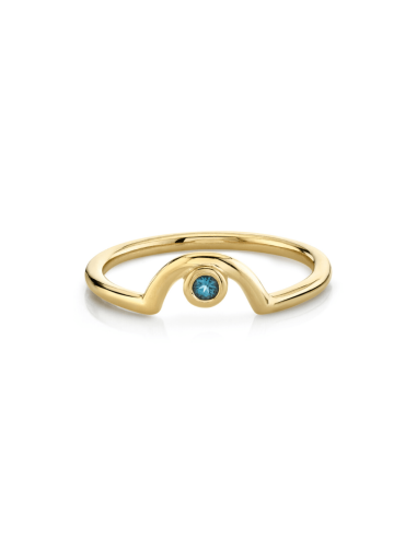 London Blue Topaz Arch Band - November acheter en ligne