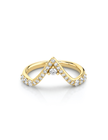 White Diamond Divine Triangle Ring Vous souhaitez 