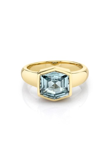 Green Sapphire Hexagon Ring 50% de réduction en Octobre 2024