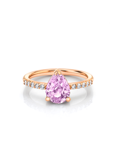 Light Pink Sapphire Sweet Melissa Engagement Ring JUSQU'A -70%! 