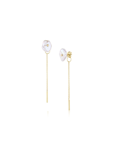 Organic Pearl Chain Studs de l' environnement