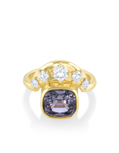 3.36ct Purple Spinel Crescendo Ring destockage