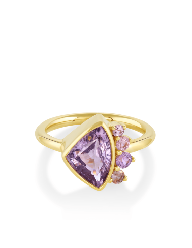 Lavender Spinel Trillion Spray Ring sélection de produits