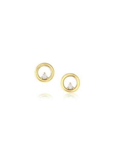 White Diamond Orbit Hoop Studs Le MVP de beaucoup