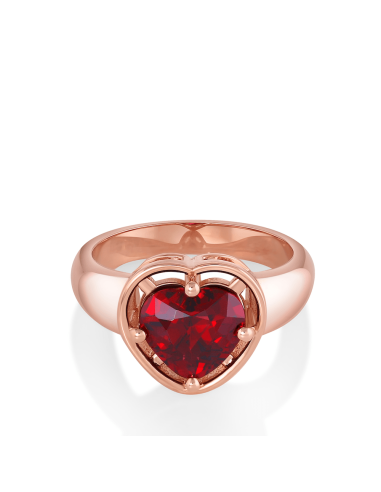 2.85ct Garnet Heart Georgia Ring de la marque