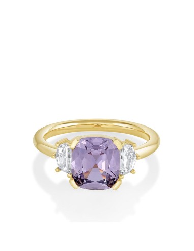 2.71ct Lilac Sapphire & White Diamond Ring Fin de série