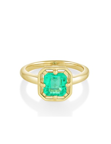 1.28ct Emerald Georgia Ring français