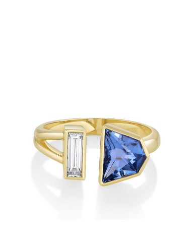 1.87ct Sapphire Split Shank Toi et Moi les muscles