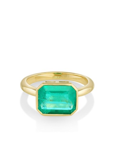 3.37ct Emerald Bezel Ring Le MVP de beaucoup