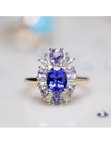 1.45ct Tanzanite Ballerina Ring Paris Déstockage Promo