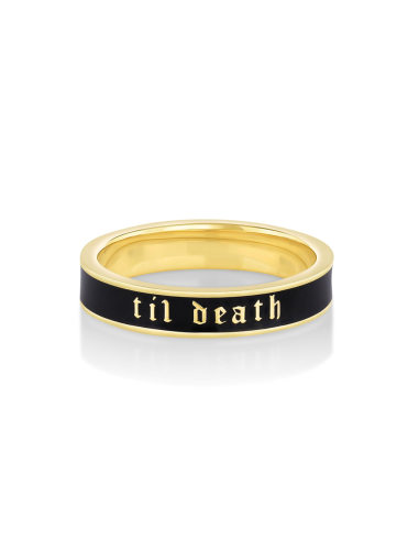 Til Death Black Enamel Band - 4mm sur le site 