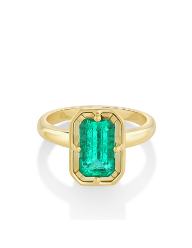 2.35ct Emerald Georgia Solitaire Ring pas chere