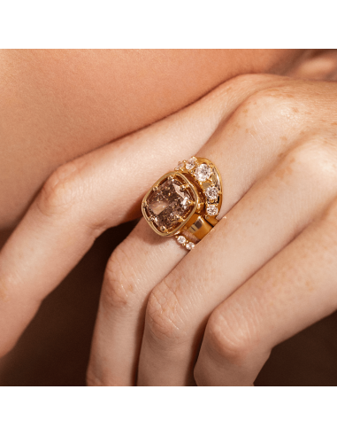 5.02ct Cognac Diamond Georgia Engagement Ring l'achat 