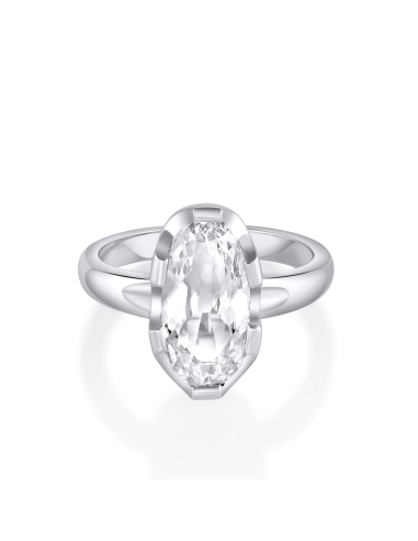 1.50ct Elongated Oval Diamond Sybil Engagement Ring acheter en ligne