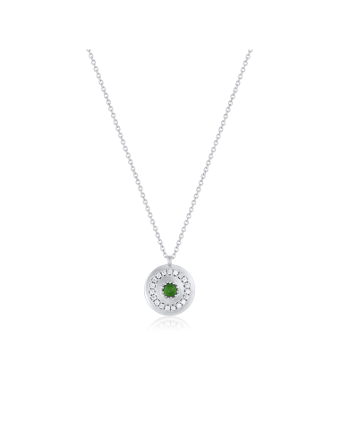 .15ct Diopside & White Diamond La Femme Amulet ou a consommer sur place