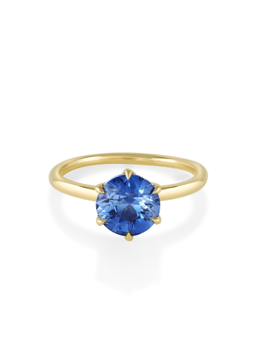 2.01ct Blue Sapphire Camille Engagement Ring paiement sécurisé