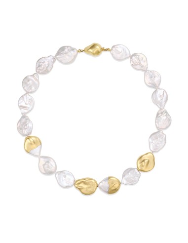 Gold-Dipped Baroque Pearl Choker hantent personnes