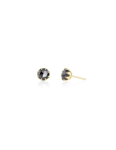 Black Diamond Rose Cut Thorn Studs - 6MM pas chere