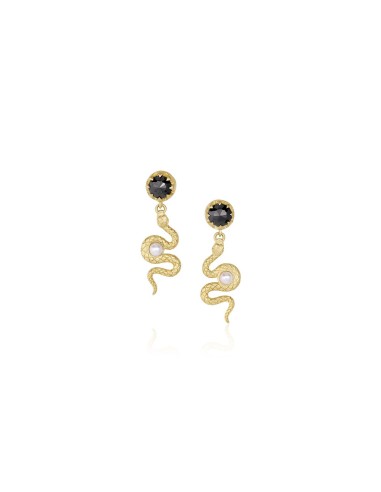 Black Diamond Serpent Swing Earrings 2023