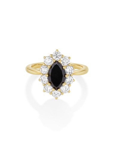 1.53ct Black Diamond Marquise Petal outlet