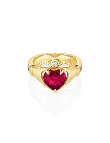 Marrow x Sammi 2.04ct Rubellite Sempre Ring brillant des détails fins