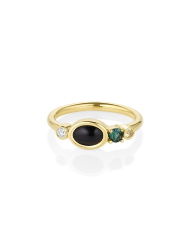 0.60ct Onyx and Sapphire Linear Band Jusqu'à 80% De Réduction