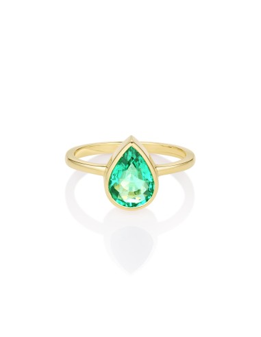 1.54ct Emerald Bezel Set Solitaire Ring Comparez plus de prix