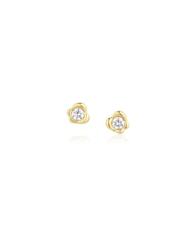 White Diamond Abstract Bezel Studs plus qu'un jeu 