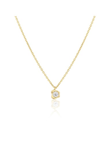 White Diamond Abstract Bezel Necklace 50% de réduction en Octobre 2024