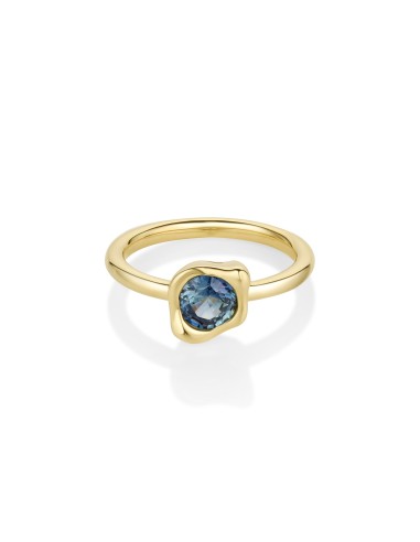 0.76ct Sapphire Abstract Bezel Ring Les êtres humains sont 