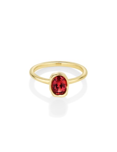 0.93ct Malawi Ruby Abstract Bezel Ring ou a consommer sur place