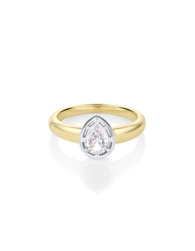 0.58ct Pear Georgia Ring 50% de réduction en Octobre 2024