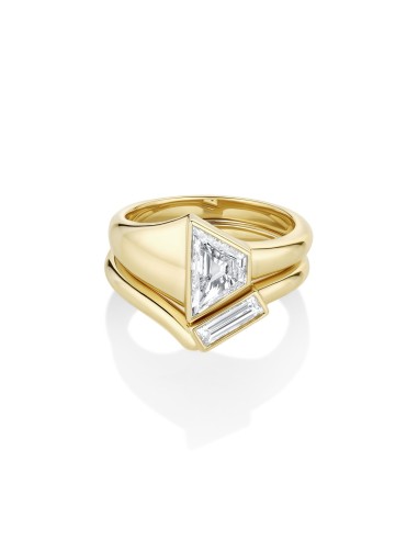 1.01ct Trapezoid Cigar Band with Diamond Tracer outlet