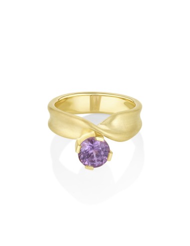 1.45ct Purple Sapphire Twist Ring les ctes