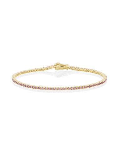 1.53tcw Lavender Sapphire Tennis Bracelet Pour