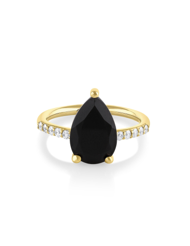 Sweet Melissa Black Onyx Ring s'inspire de l'anatomie humaine