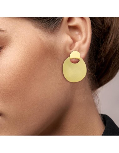 RAS MiniZen Round Gold Earrings vente chaude votre 