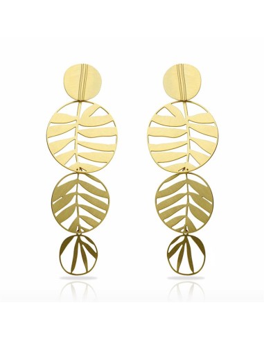 RAS Tropic Gold Long Earrings de pas cher