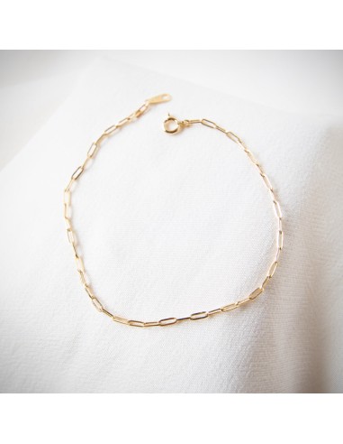 18K Gold Barely There Paperclip Chain Bracelet meilleur choix