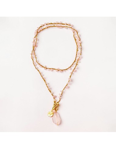 Velatti Hand Braided Long Necklace w Gems & Dragonfly Charm l'achat 