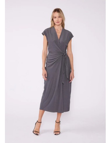 Lovestitch Iris Maxi Wrap Dress - Mocha pas chere