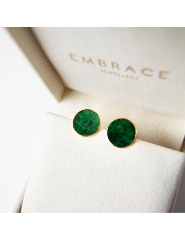 Round Jade Studs online