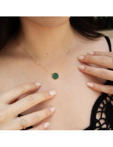 (PRE-ORDER) Round Jade Necklace with Diamond une grave pollution 