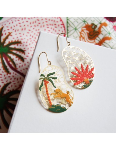 Lion Frolicking Earrings store