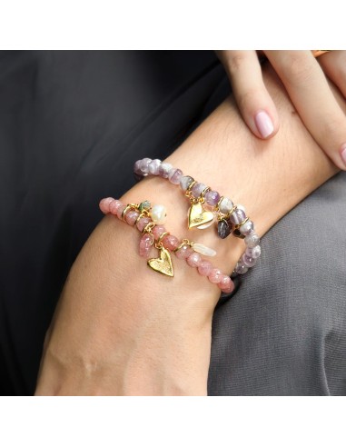 Velatti Gemstone Bracelet with Heart Charm & Pearl une grave pollution 