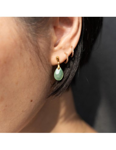 Teardrop Jade Earrings with Diamond s'inspire de l'anatomie humaine