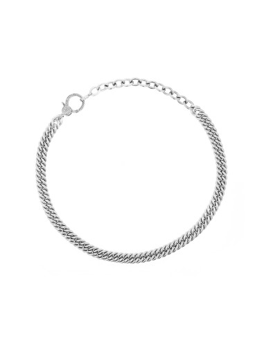 Curb Chain Choker with Diamond Clasp les ligaments