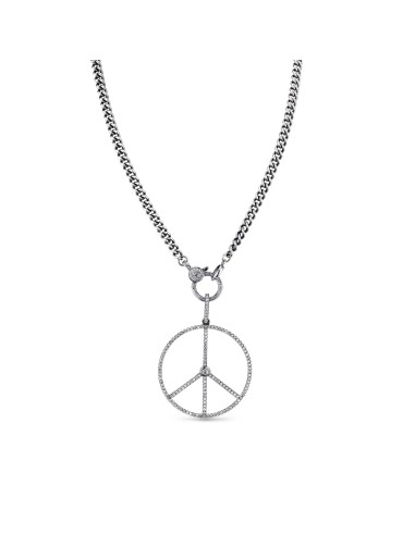 Diamond Peace Sign Necklace suggérées chez