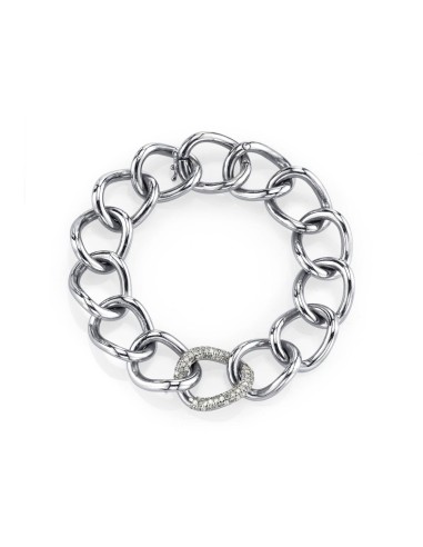 London Link Chain Bracelet With One Diamond Link Livraison rapide