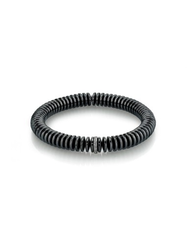 Mr. LOWE Men's Hematite Bracelet with Diamond Rondelle - 10mm acheter